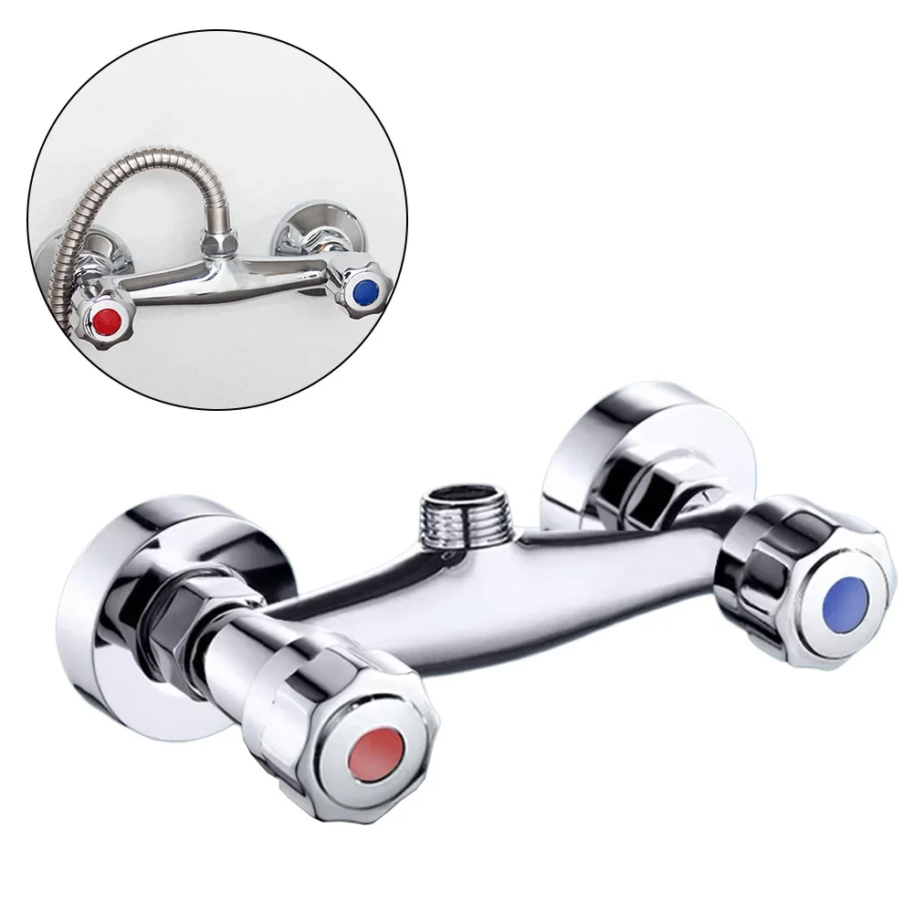 

Shower Faucet Dual Control Wall Type Mixing Valve Hot And Cold Water Mixer Dual Switch Bathroom Shower Mixer Valve Tap