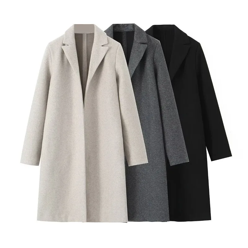 

European style women's 2026 fabric coat