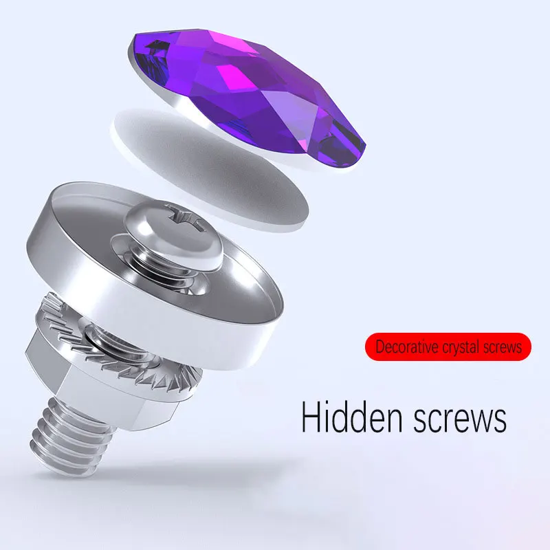 تعديل غطاء المسمار لقطع غيار الدراجات النارية مناسب للسكوتر الكهربائي والسكوتر ولوحة الترخيص المزخرفة برغي M6 العالمي #4