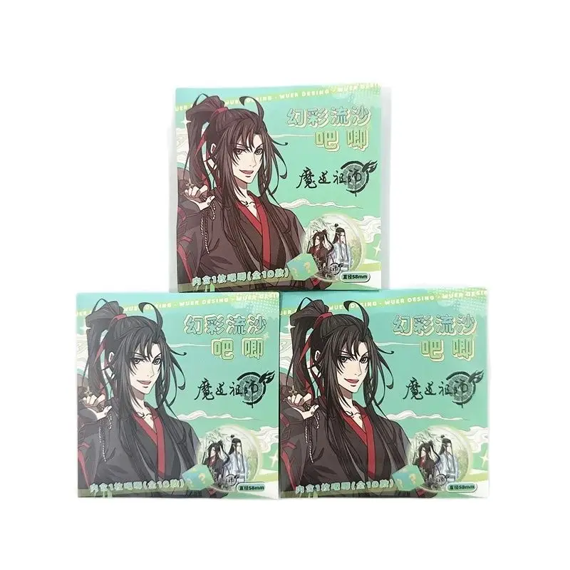 

Новый значок манга Grandmaster Of Demonic Culture Quicksand значки Wei Wuxian,Lan Wangji мультяшная Лазерная брошь значки косплей подарок