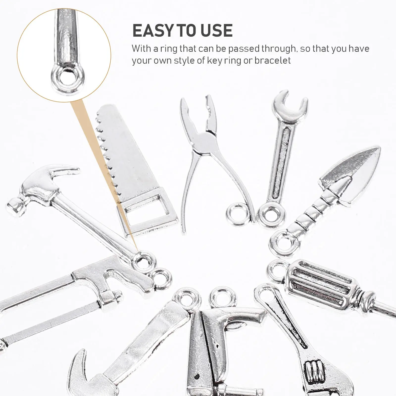 80Pcs Alloy Pendant Charms for DIY Jewelry Decor Creative Design Alloy Pendant Charm Jewelry Accessories