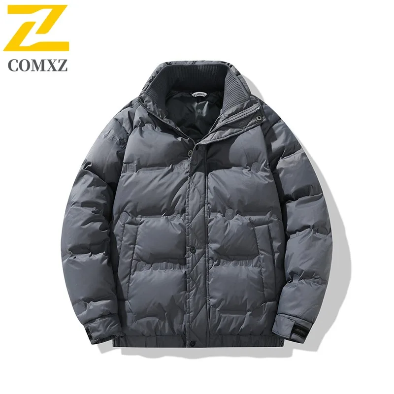 COMXZ Cotton Padded Jacket Windproof Warm Outdoor Workwear Travel Puffer Jacket Street High-Quality Down Jacket Men's Clothing