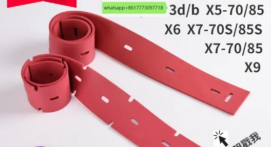 

X2d/X2b/X3d/X3b/X5/X6/X7-70/85 Floor Washer Water Absorbing Rubber Strip Wiping Leather Strip