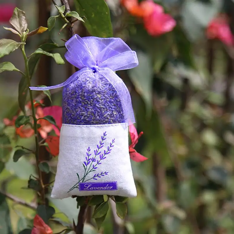 75pcs Empty Lavender Bag Floral Printing Fragrance Pouch Sachet Bag for Relaxing Sleeping Dry Flower Storage Lavender Sachet Bag