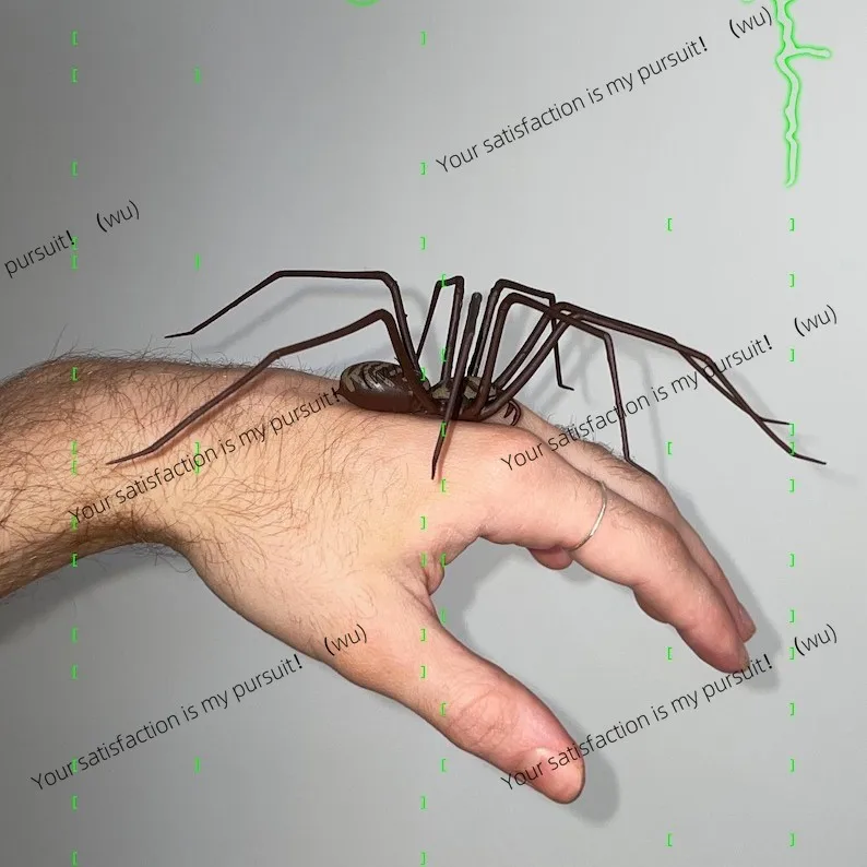 Plastic spider as decoration Plastic decoration spider spoof ornament