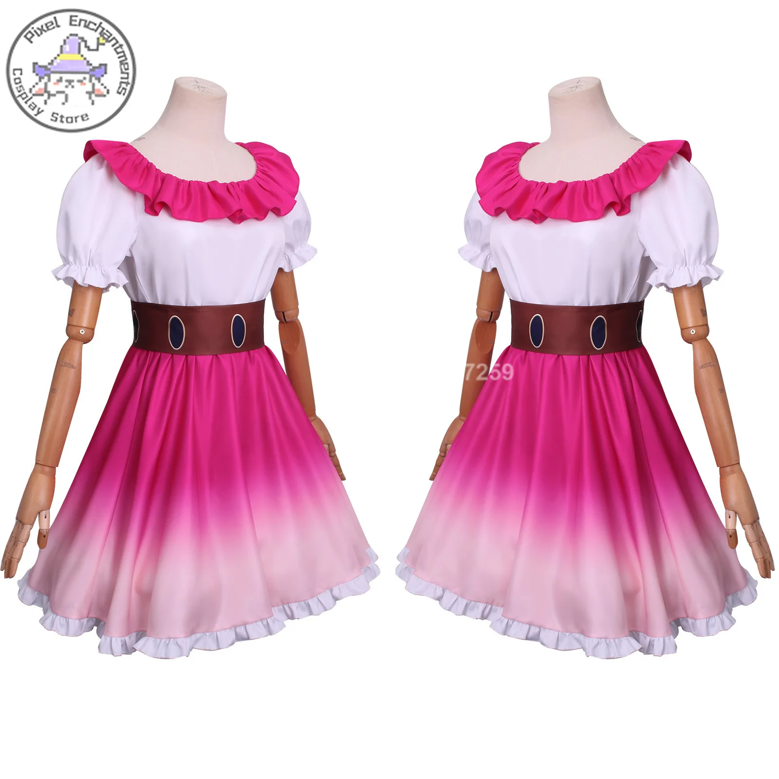 Oshi No Ko Anime Ai Hoshino Cosplay Costume Wig Lolita Dress Stage Skirt Cute Rose Halloween Carnival Party Suit for Girls