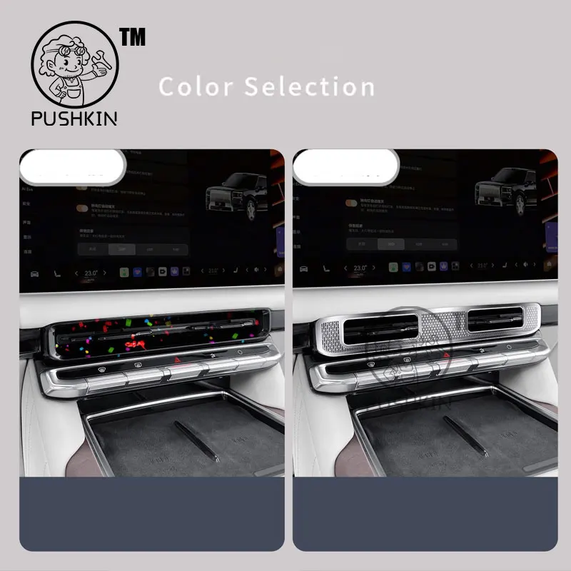 ل ZEEKR 9X 2025 2026 التحكم المركزي منفذ الهواء الغطاء الواقي المقصورة الأمامية الغطاء الواقي الملحقات الداخلية #2