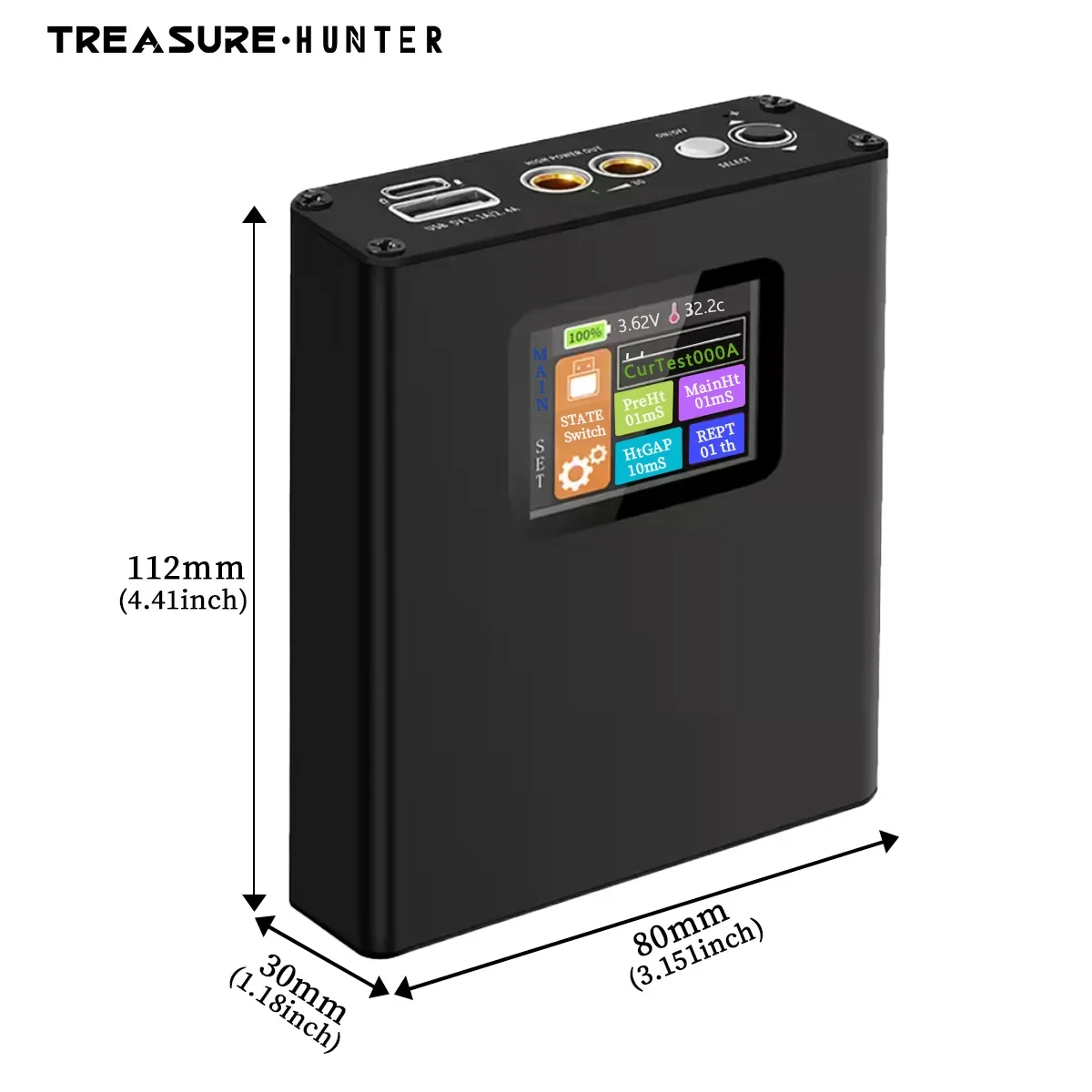 الكنز هنتر المحمولة بقعة لحام بطارية ليثيوم رقمية المحمولة عدة 30 سرعة قابل للتعديل لون عرض آلة لحام #5