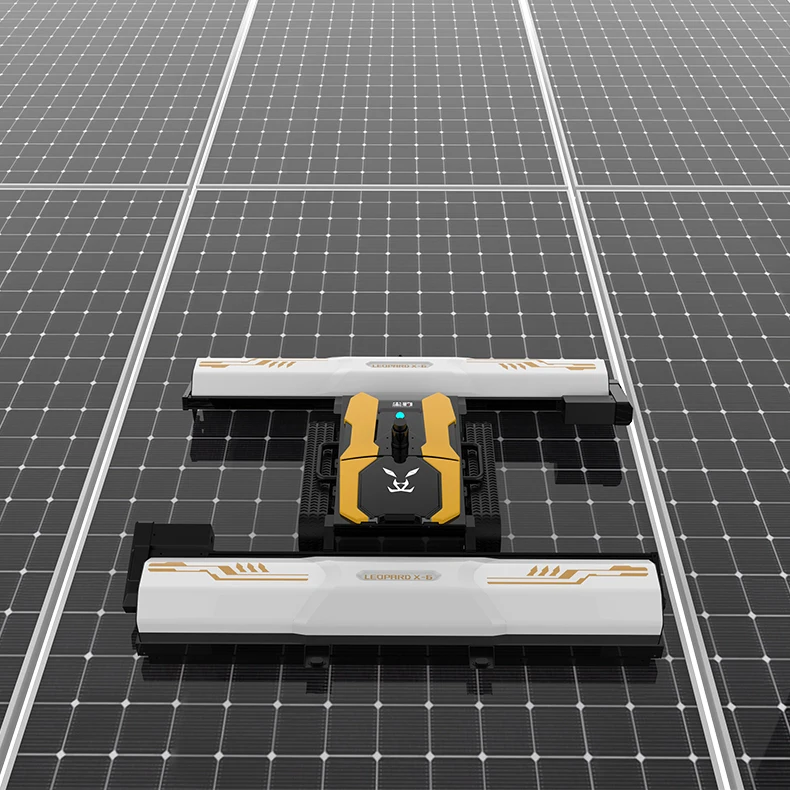 Robot de limpieza de paneles solares, Robot de limpieza de paneles fotovoltaicos con Control remoto para limpieza de Pv