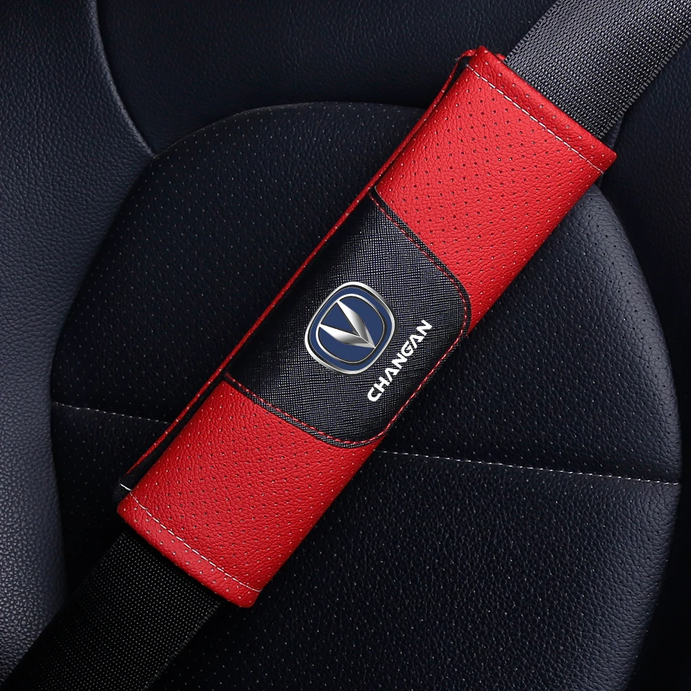 

1pcs High quality leather car seat belt shoulder pad for Changan CS25 CS35 CS55 CS75 CS85 CS95 Automotive interior accessories