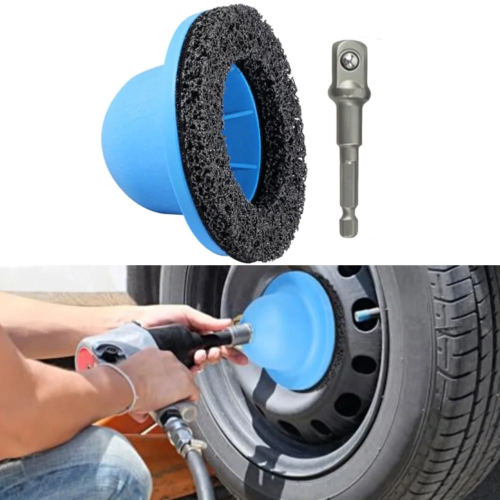 Wheel Hub Grinder Rust Grinding Wheel Cordless Polishing Tool With 1/2 Driver Socket For Tire Grinding Rust Removal Car Tools