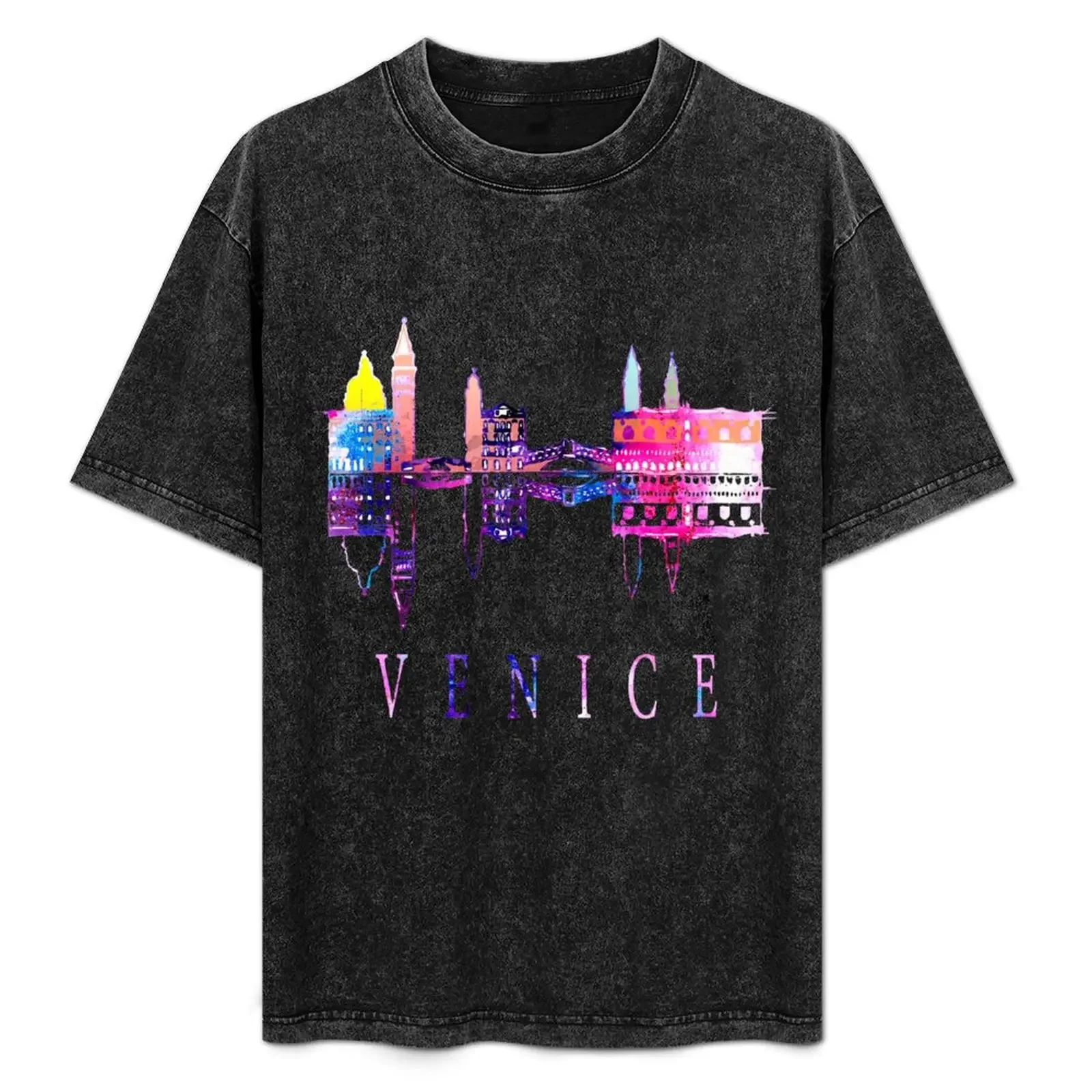 

Venice skyline. Italy T-Shirt graphic t shirt vintage blanks croswit shirt man t shirt men 100℅ cotton
