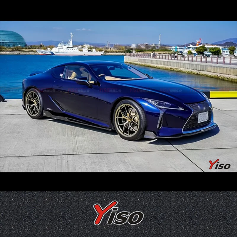 Suitable for the LC500 500h modified TOMS model carbon fiber front lip side skirt and rear lip small bumper view 4
