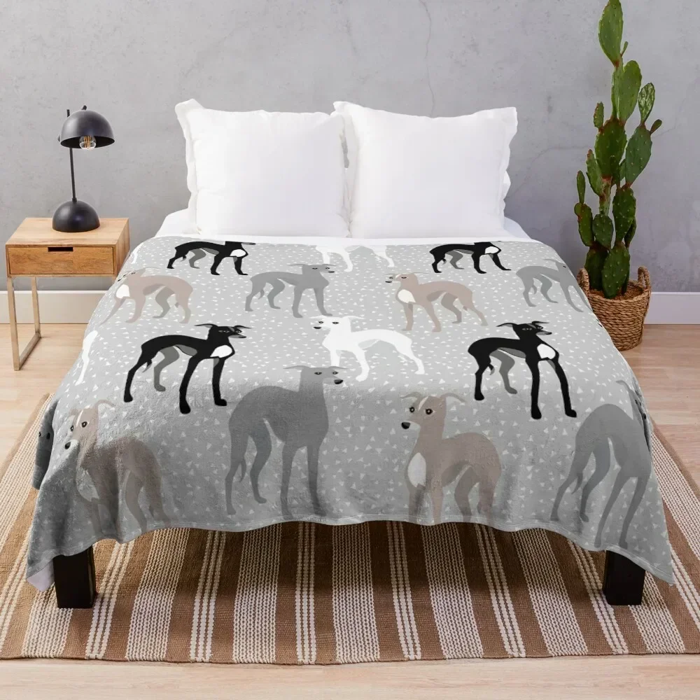 

Whippets or Italian Greyhounds Throw Blanket Summer Soft Warm warm for winter Blankets