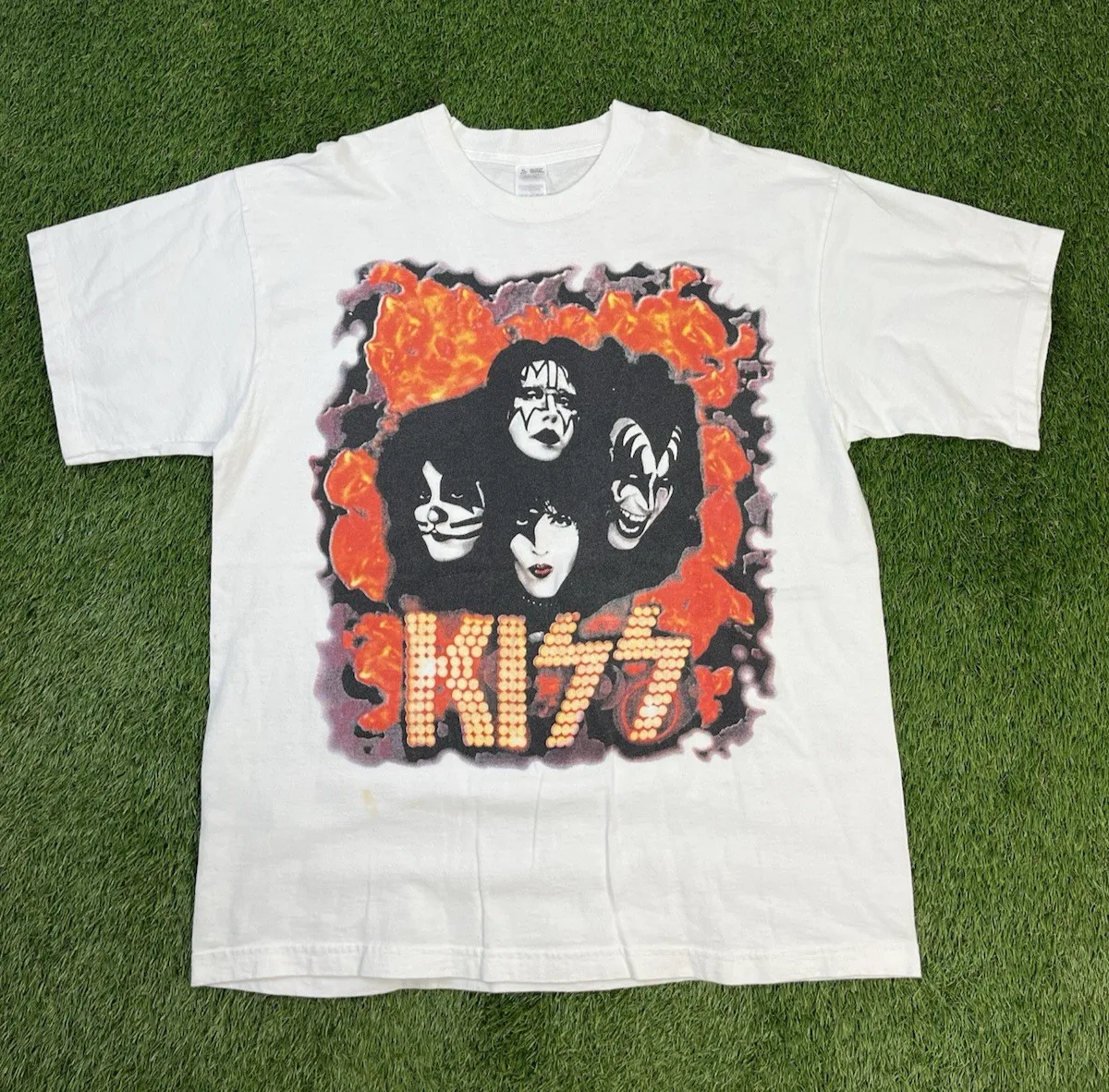 

Vintage KISS Band T-shirt 1996 Concert Tour Live 90's Rock Single Sz XL Anime T-Shirt Men's Clothing Brands Oversize