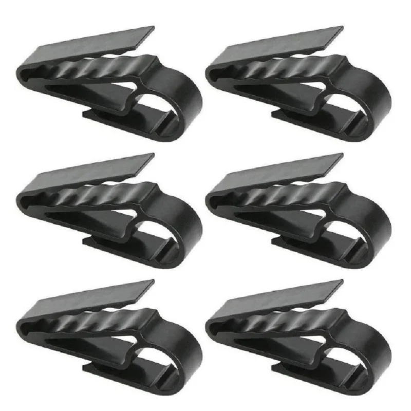 Lot de 6 porte-cigares, pince à cigares pour golfeurs (Black6)