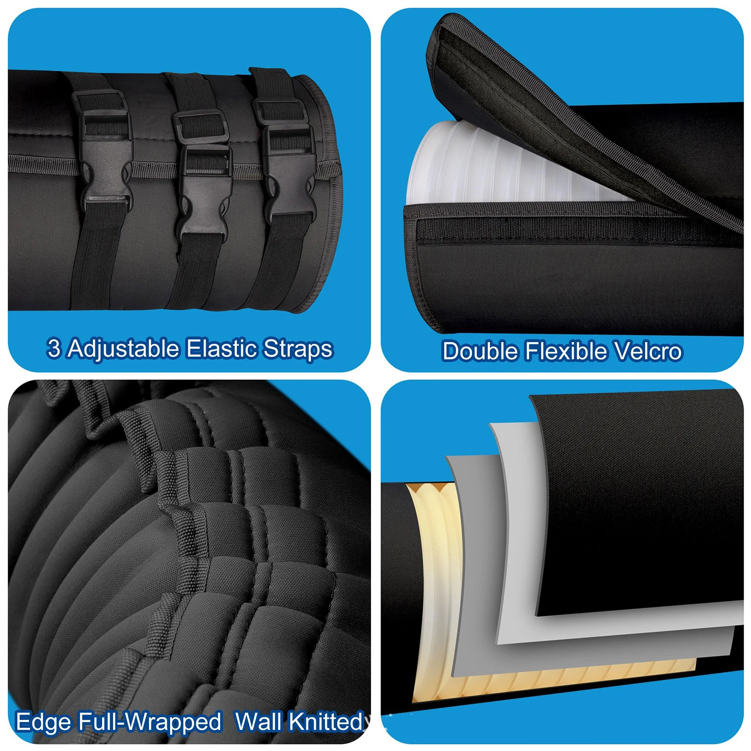 

Портативный кондиционер, гибкая труба, изоляционная втулка, крышка вентиляционного отверстия, шланги с диаметром 5 и 5,9 дюйма