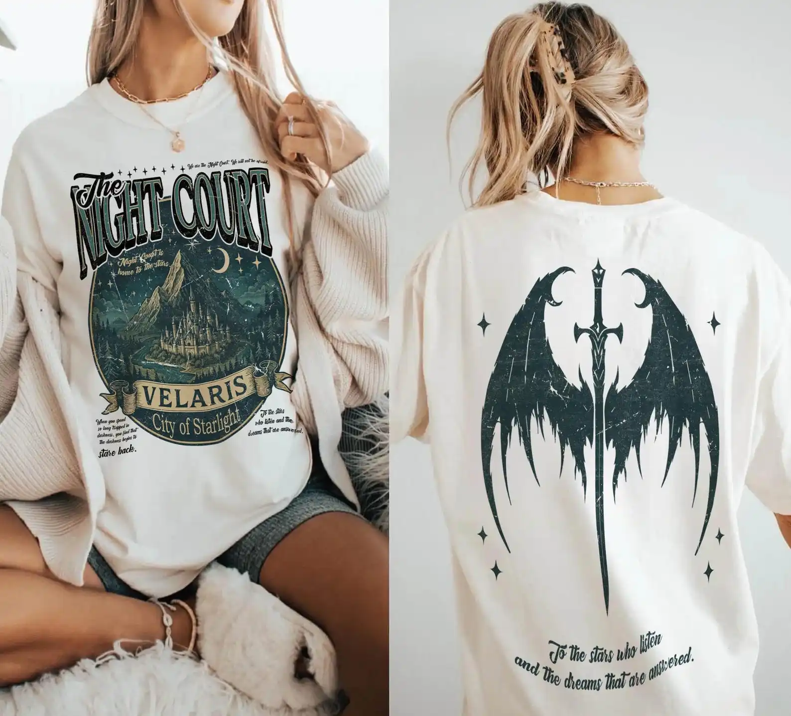 Velaris Night Court Acotar, Vintage Velaris The Night Court Shirt, Nightcourt Court of Dreams, Inner Circle Acotar Tee