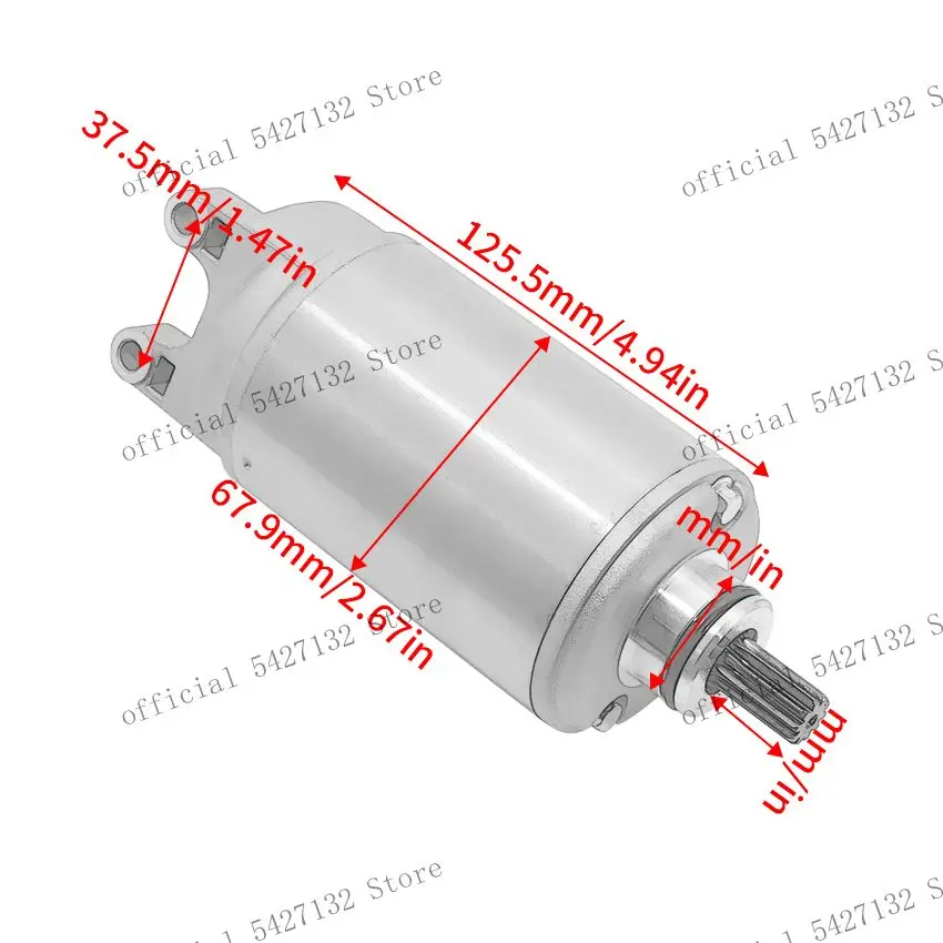 CCW 10 tooth starter Motor For Triumph Speed Triple 955 1050 Sprint RS 955 T1310605 Tiger print ST 1050 Daytona 955i T1310595