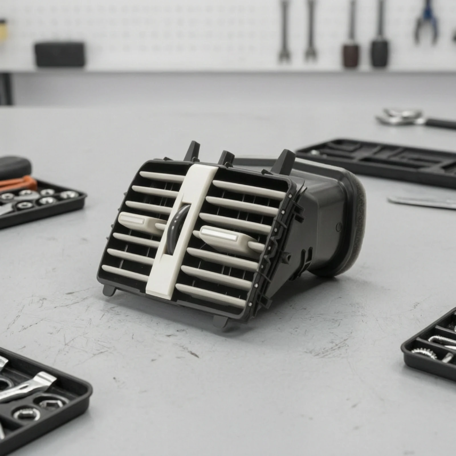 Center Air Vent Assembly for GLA Class Rear Cabin AC Outlet with Duct Housing and Side Tabs for Easy Install