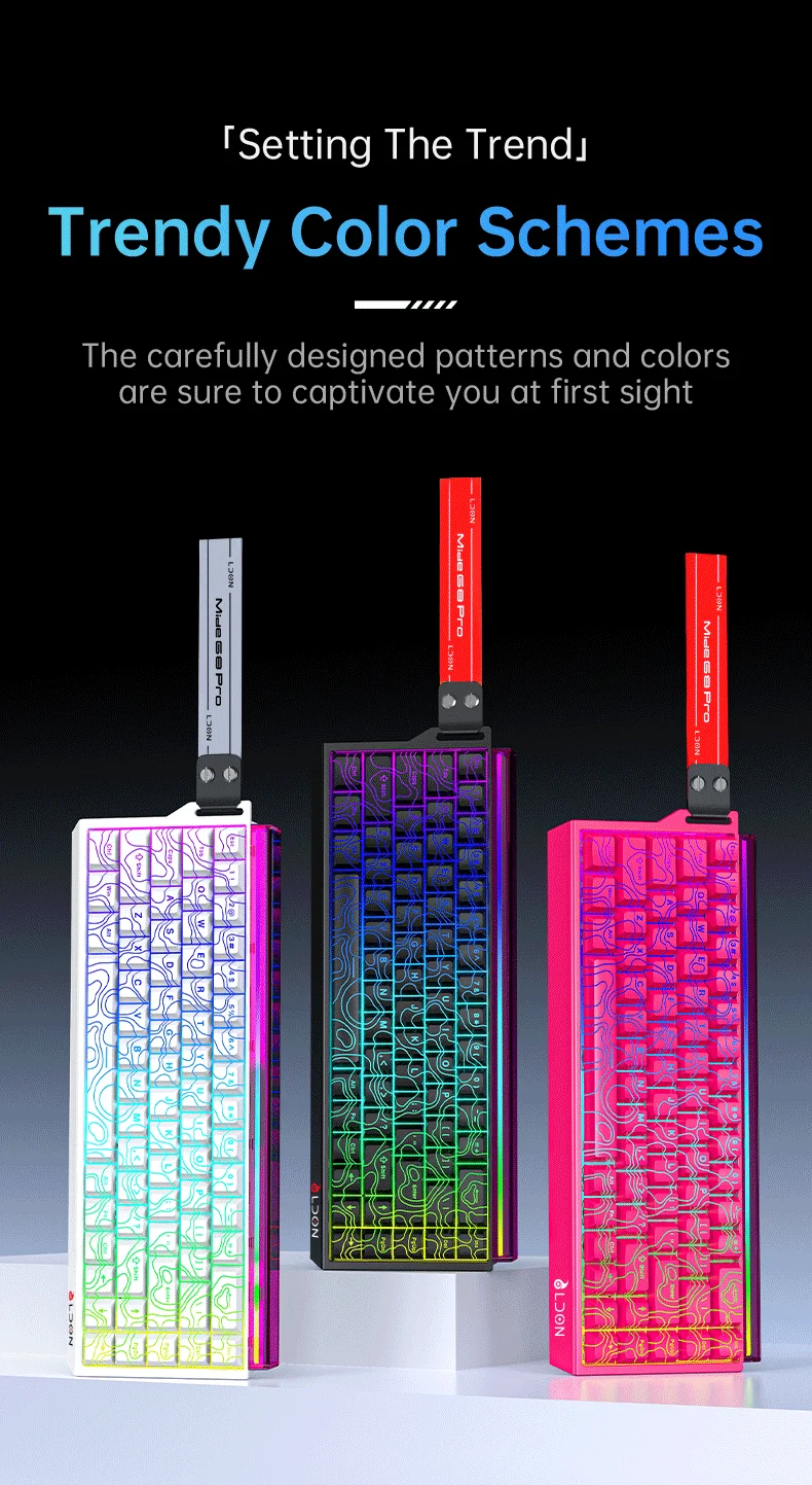MelGeek MADE68 pro Magnetic Keyboard 0.01mm Rapid Trigger 8K Polling Tri-Mode Hot-Swap for Gaming And Typing