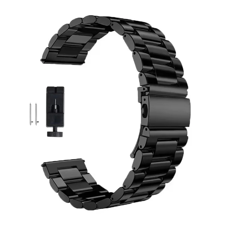 Roestvrij stalen band voor Samsung Galaxy horloge 7/FE/6/5 pro/4/Classic 20 mm 22 mm metalen armband amazfit GTS-GTR-4-3-2e-mini band.