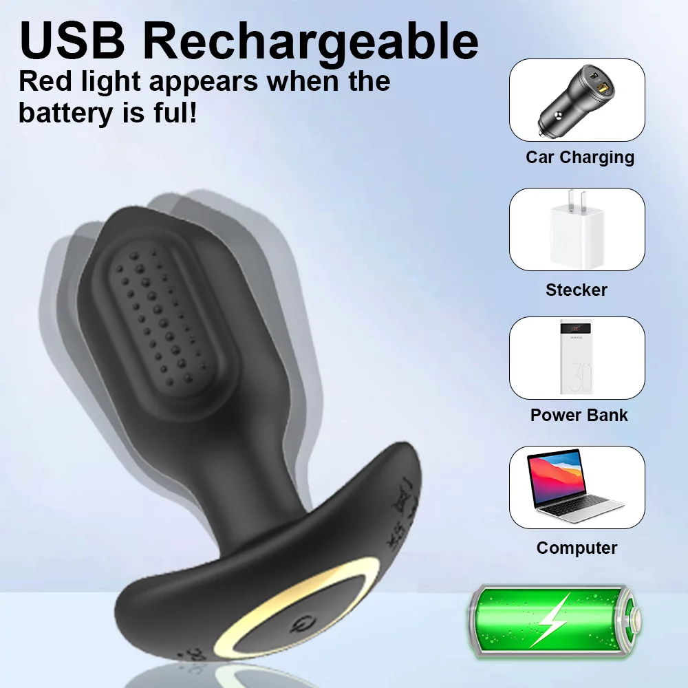 Wireless Control Anal Plug Vibrator 10 Modes Vibrating Butt Prostate Massager Sex Toys for Men Gay Clitoris Stimulator for Women image 5