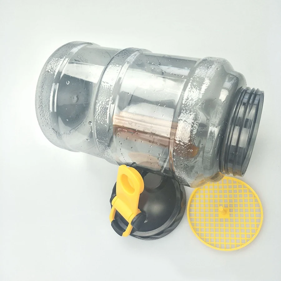 JHD 2.5L زجاجة مياه رياضية بلاستيكية واسعة الفم للرياضات الخارجية سعة كبيرة زجاجة مياه مساحة BPA مياه الشرب المعبأة في زجاجات