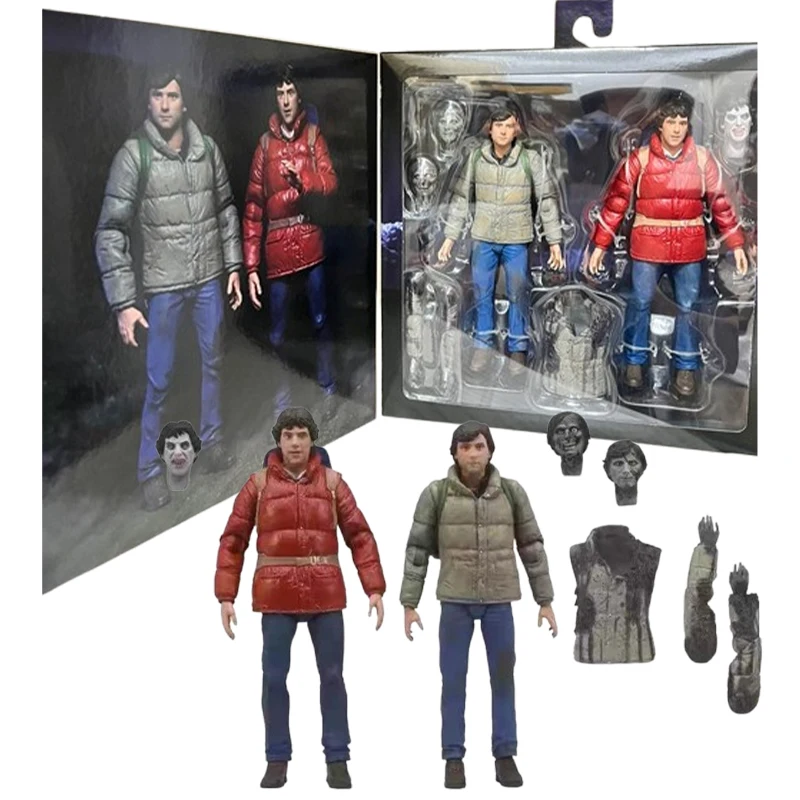 An American Werewolf in London Jack Goodman and David Kessler Action Figure NECA 04949 Figuras 7-Inch Model Ornament Original