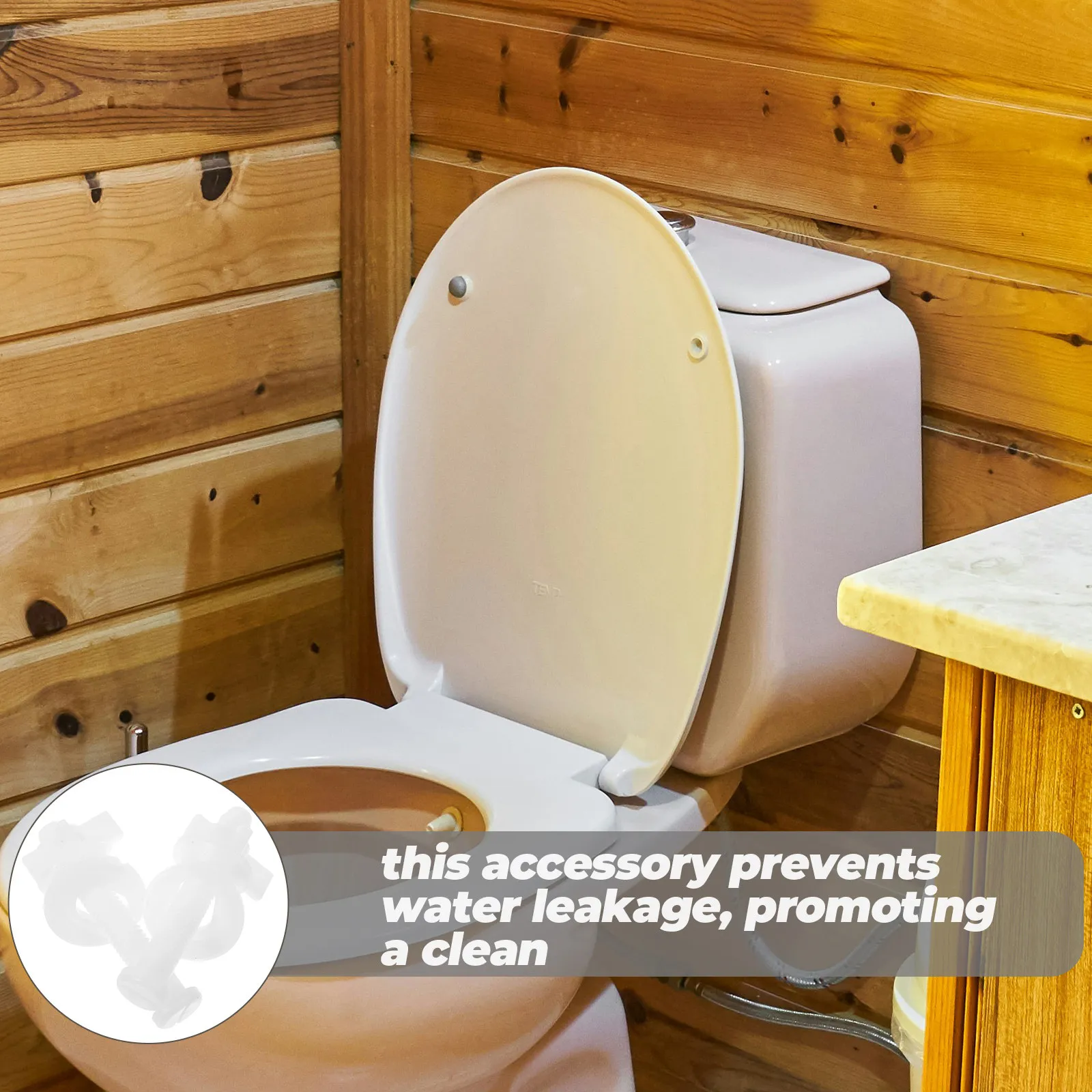 

2Pcs Toilet Seat Bolts and Washers Replacement Kit Sturdy Fixing Screws for Bathroom Toilet Parts Stable Secure Fit