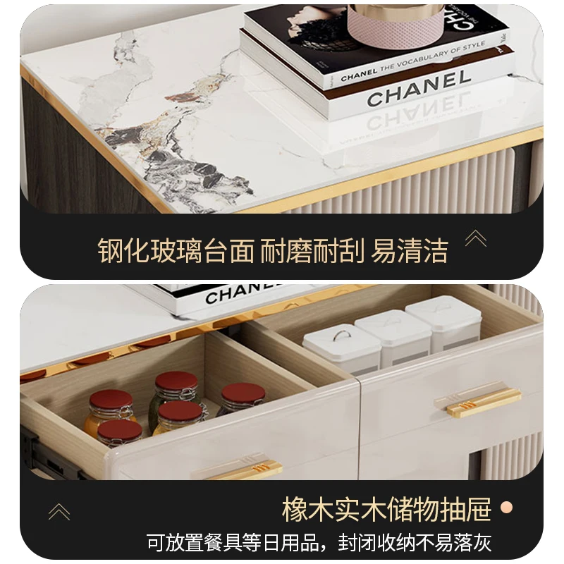 

Ultra-thin side cabinet modern simple light luxury tea cabinet living room against the wall household side cabinet kitchen stora