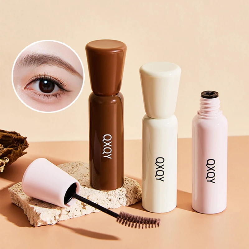 QXQY color waterproof eyebrow cream, shallow eyebrow Korean makeup, three-dimensional wild eyebrow, not easy to stain