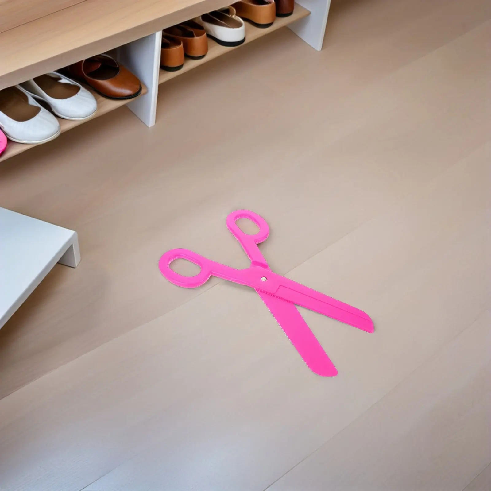 

2Pcs Giant Clown Scissors Oversized Plastic Props for Circus Stage Halloween Costume Party Decorations and Photo Booth