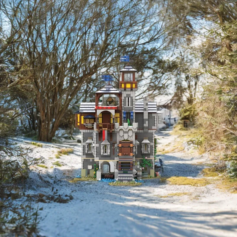 

1997 шт. STEM Royal Tower Keepr Building модульный конструктор-усовершенствованные строительные блоки Moc для праздничных подарочных проектов