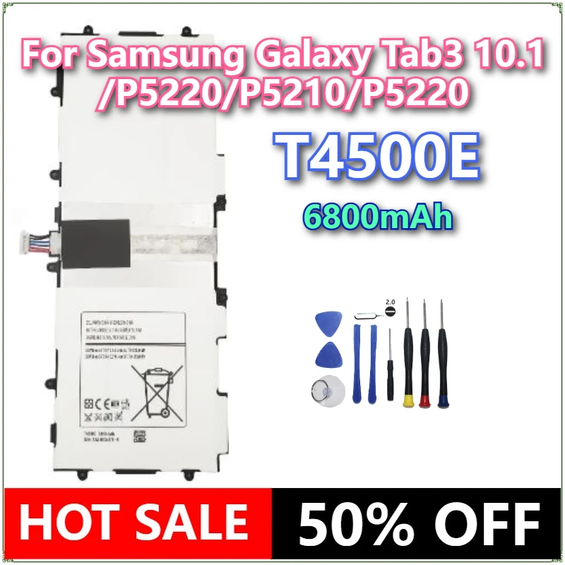 

Brand New Tablet T4500E Battery 6800mAh For Samsung Galaxy Tab3 10.1/P5220/P5210/P5220 + tools