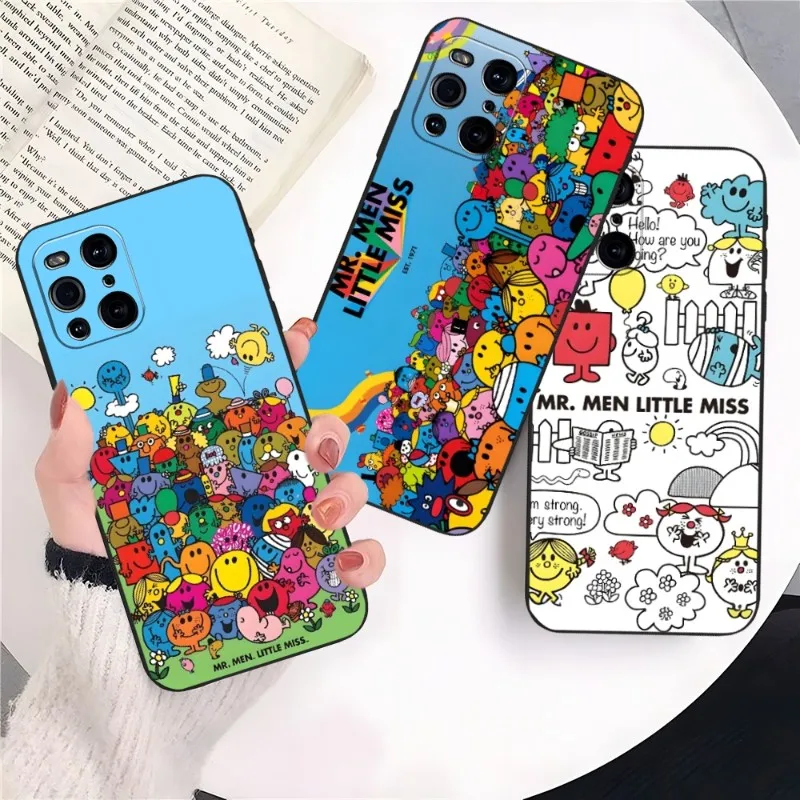 Mr Men L-little Miss Phone Case For OPPO Reno 6 Pro 7 Find X3 Neo X5 A16 A54 A55 A57 A92 A93 A74 A94 K9 K9S Back Cover