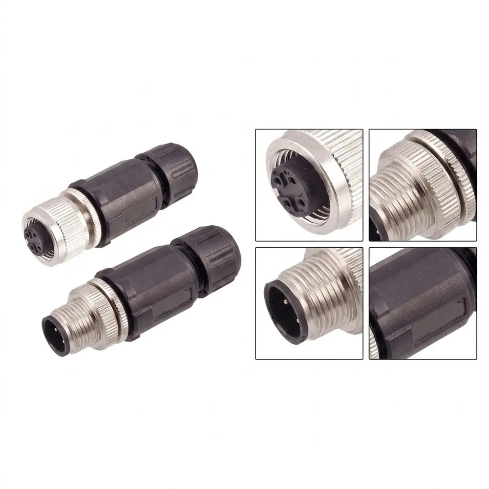 Industrial Ethernet Connector Waterproof Aviation PA+GF For TPU Material For Harsh Environment Network Data Transmission