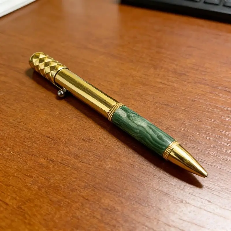 Retro Decompression Rotating Ballpoint Pen Advanced Stone Pattern Grip Office Writing Pens Personalized Business Signature Pen