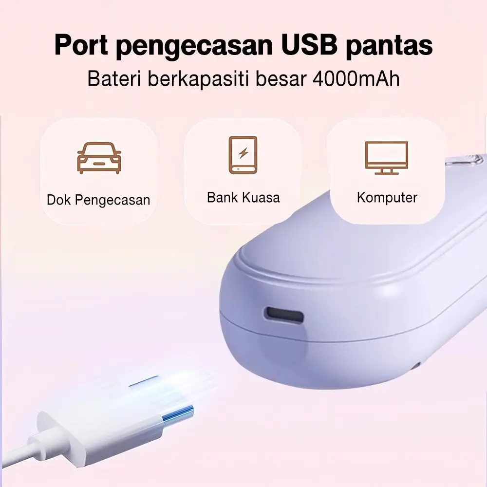 Hot Negative lon Wireless Hair Straightener Comb Quickly Heating Cordless Mini Comb USB Hair Curler Hair Care - Image 2