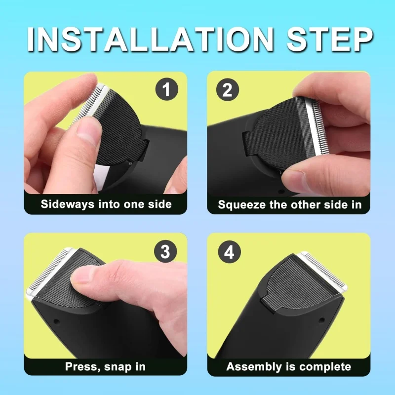 شفرات بديلة لماكينة تشذيب ميري ديان، متوافقة مع ماكينة تشذيب الجسم ميريديان أونيكس آند سيج، شفرات بديلة من السيراميك الصحي #6