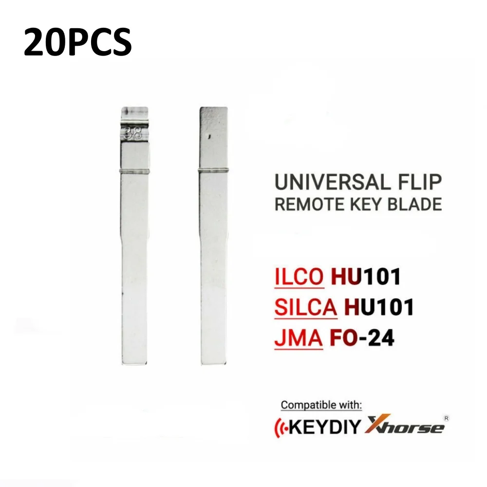 

10/20PCS 38# HU101 FO24 Metal Key Blade for Ford Focus for KD Keydiy Xhorse VVDI Remotes Universal No.38 Car Remote Key Blanks