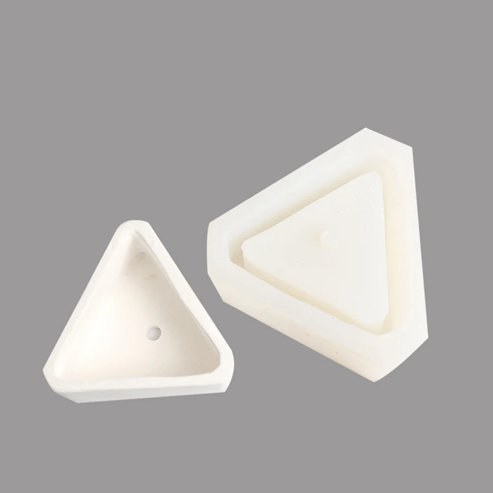 

Triangle Silicone Molds For Concrete Cement Flower Pot Multi Succulents Planter Mold Resin Clay Plaster Craft Tool Jewelry