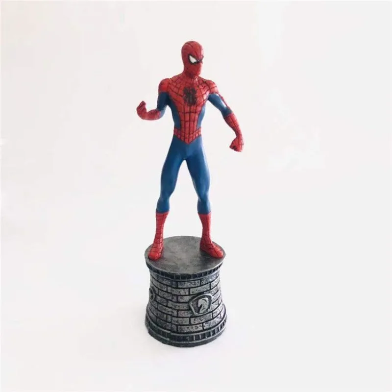 Marvel The Avengers Spider-Man Thor Iron Man Cool Movie Animation Peripheral Figures Creative Model Chess Ornament Picture Album