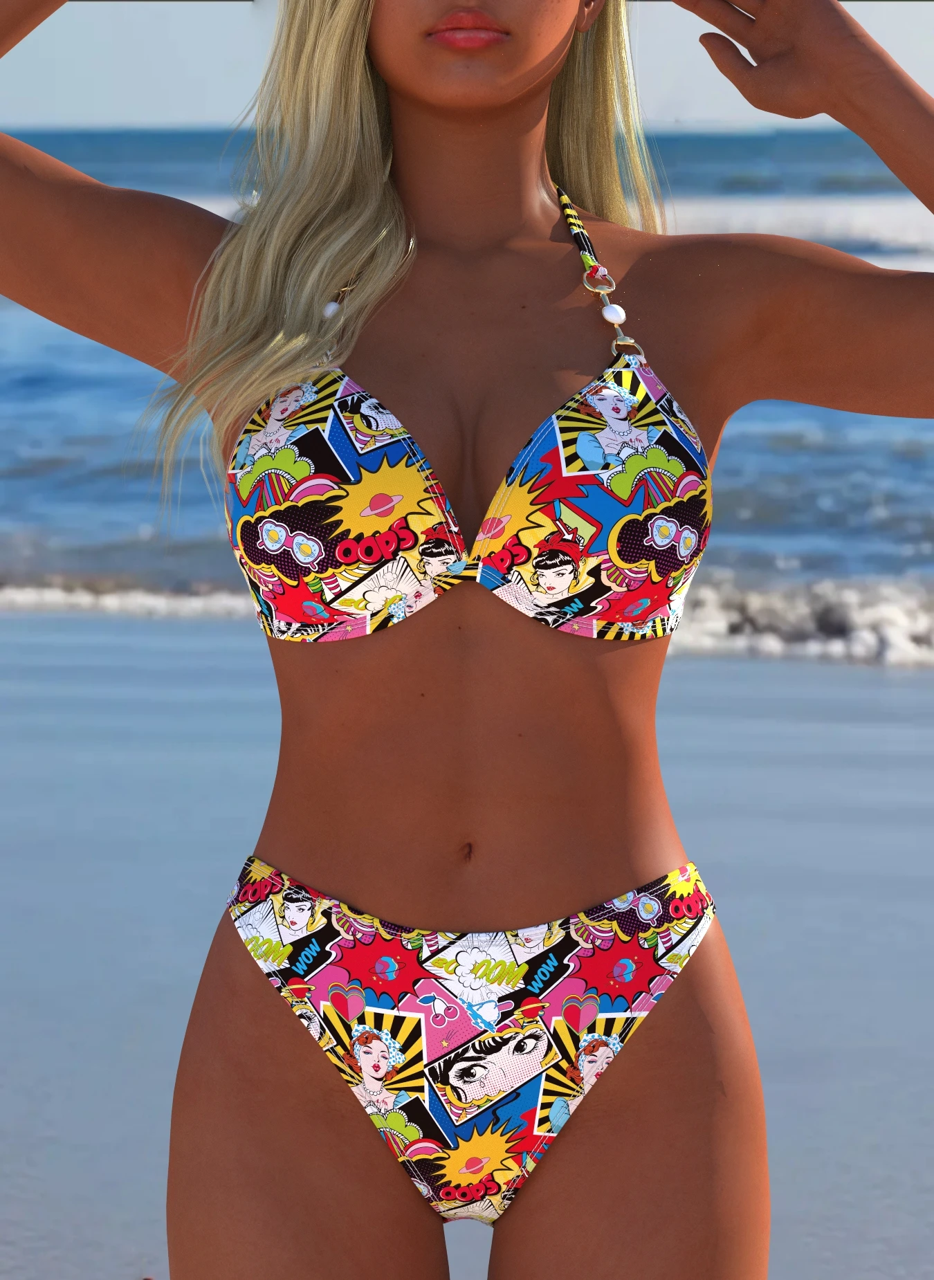 

Women's Swimwear Swimming Suit Beach Outfits Summer Beach Festival Vacation Travel Sexy Luxury Modern Two Piece Set Bikinis