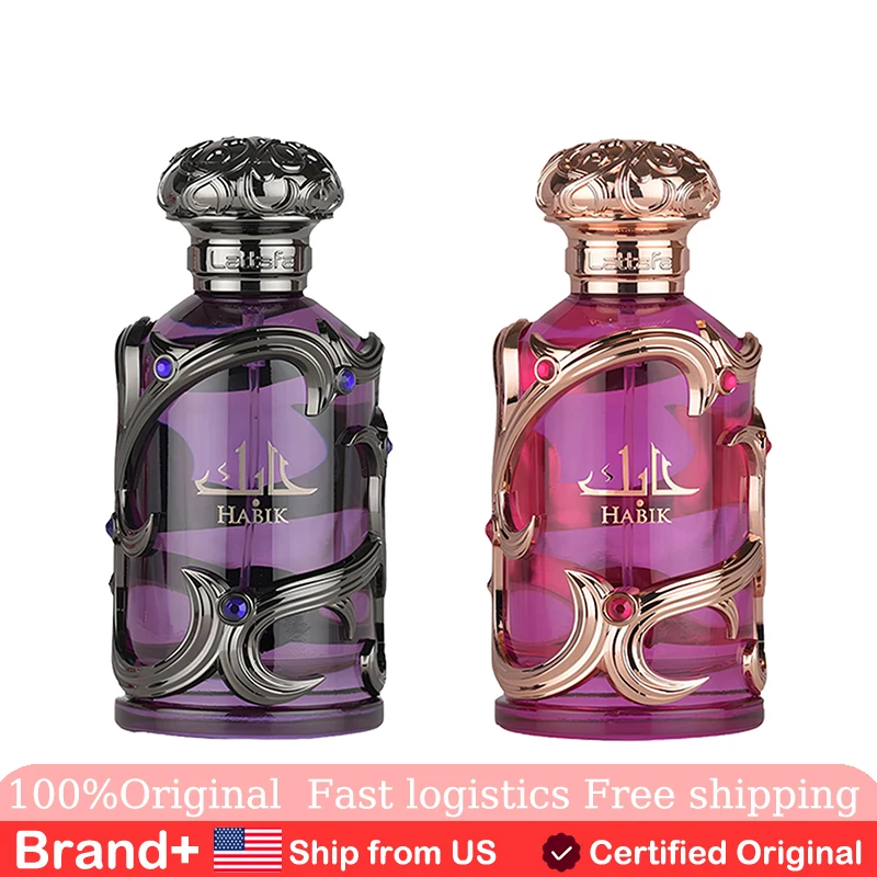 

Lattafa Habik Floral Fruity Fresh Musky Eau Parfum Spray Long-Lasting Fragrance Cologne Men Arabian women perfume natural100ML