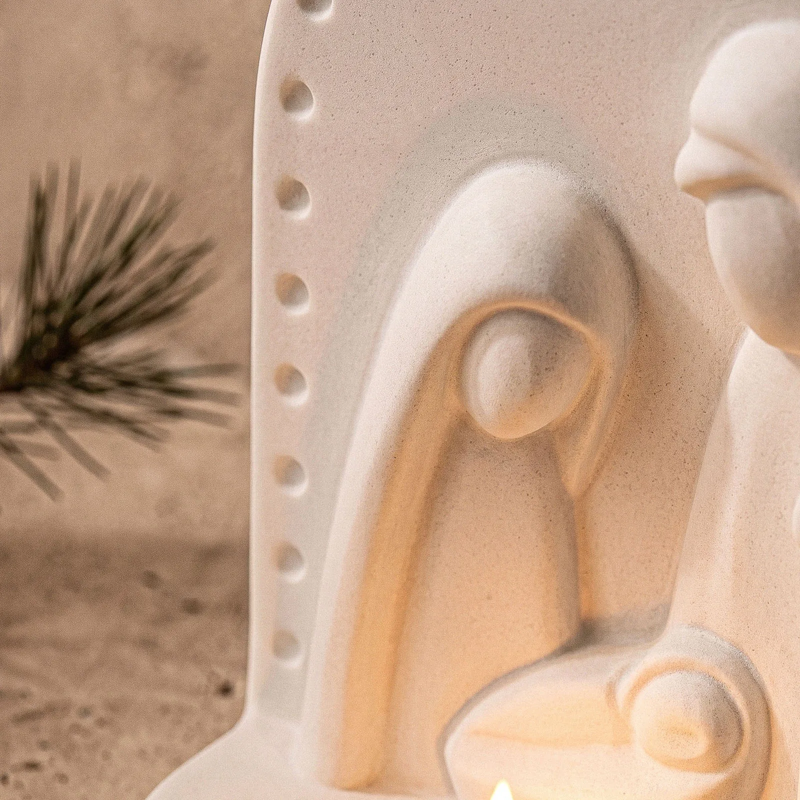Azulmostaza x Boowan Nicole Nativity Tealight Holder Silicone Molds for Concrete Cement Jesmonite