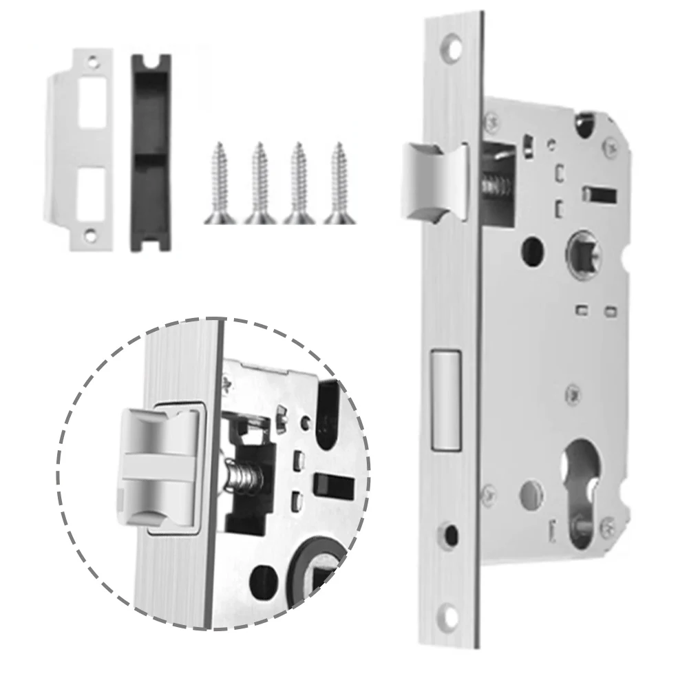 

Residential Door Lock Bedroom Door Lock Safeguard Your Property 75mm Latch Size Crafted From Stainless Steel For Residential Use