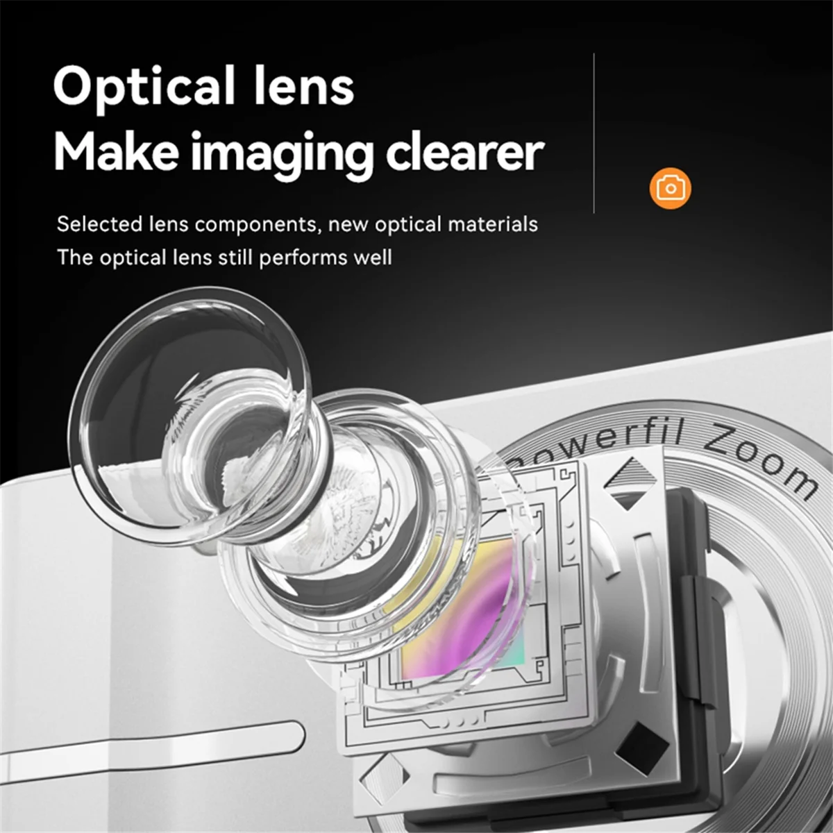 AD41-2.4 بوصة ريترو كاميرا رقمية 4K HD صغيرة محمولة CMOS كاميرا صغيرة 50MP 16x التكبير مسجل فيديو الكاميرا