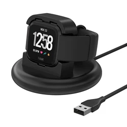 Charger for Fitbit Versa/Versa Lite Charging Dock Base Holder For Fitbit Versa Lite Charger With 125cm Cable