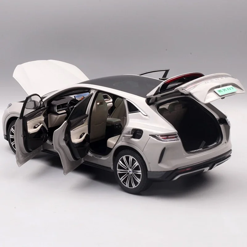 BYD DENZA N7, modèle de voiture de simulation en alliage, SUV, véhicule électrique moulé sous pression en métal, cadeau micromodèle, affichage de collection, 1: 18